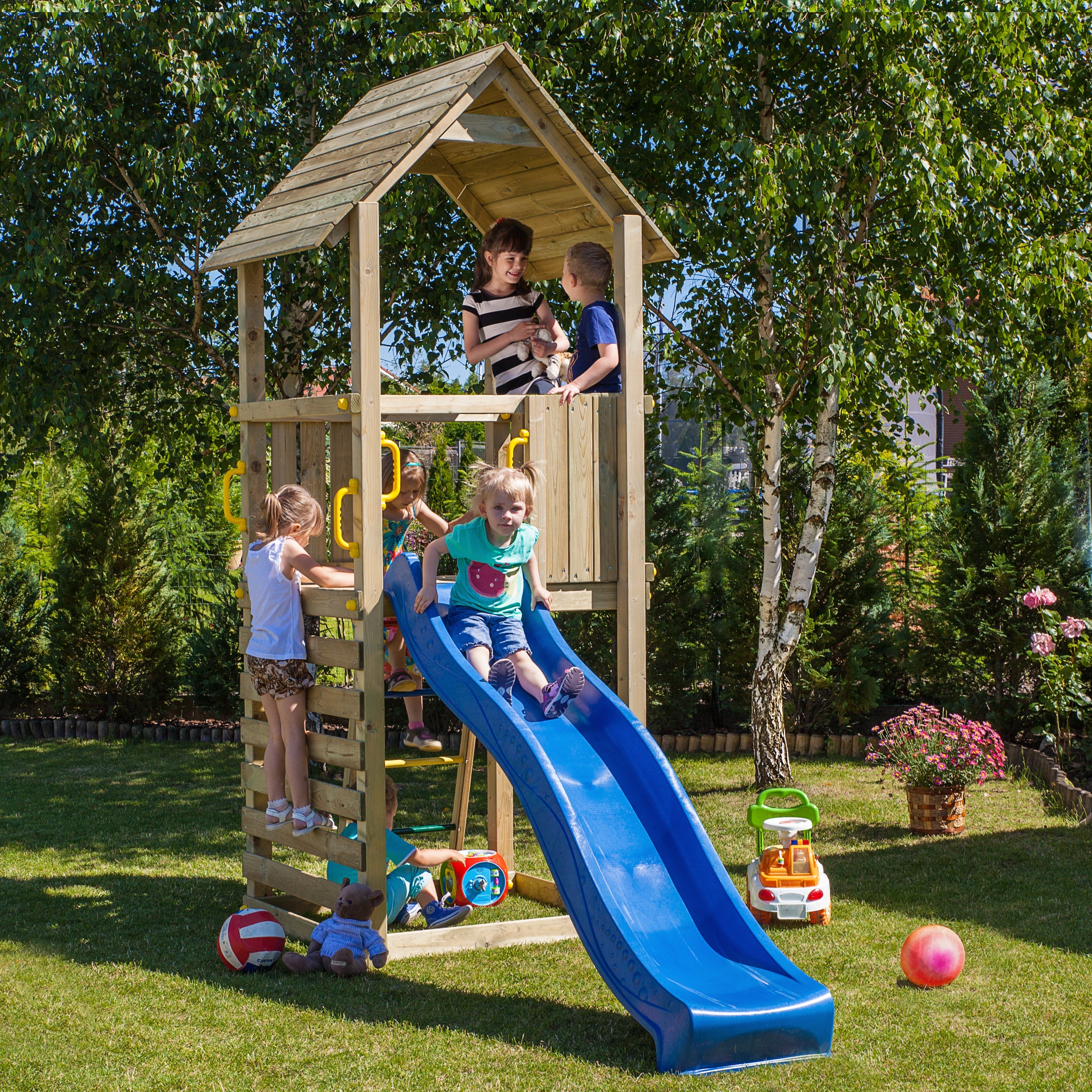 Shire Adventure Peaks Fortress  1  (Carol 1) Childrens Play Tower - Best Shed