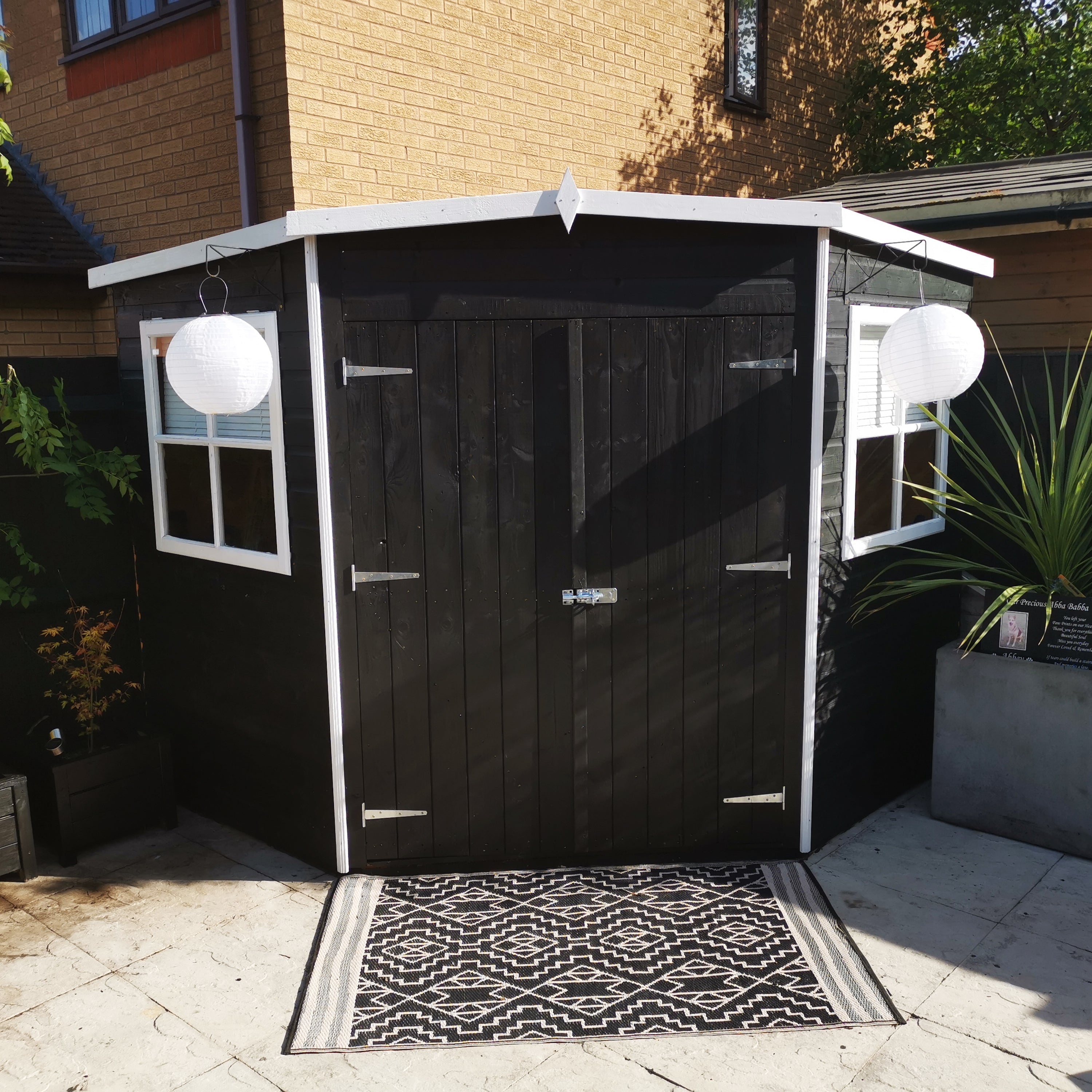 Shire Corner Shed 7x7 12mm interlock Clad wooden Shed - Best Shed