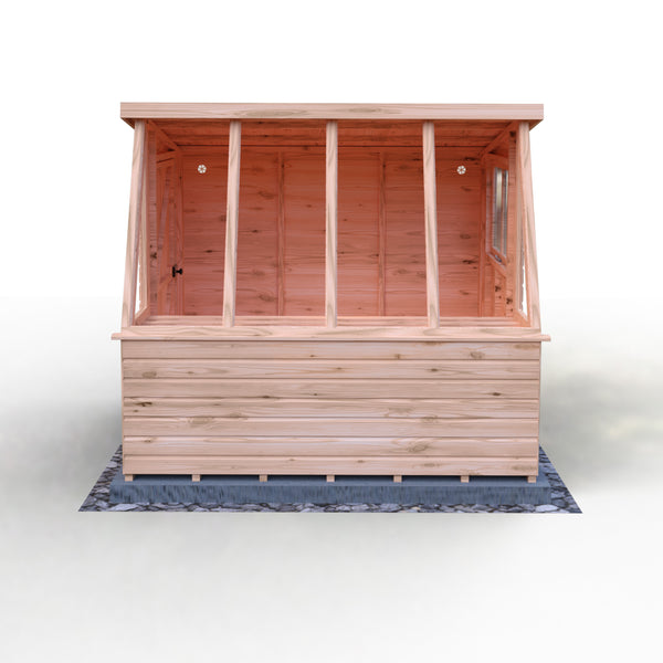 8x8 Iceni Potting Shed Style A single door 12mm Shiplap