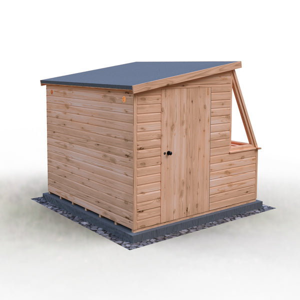 8x8 Iceni Potting Shed Style A single door 12mm Shiplap