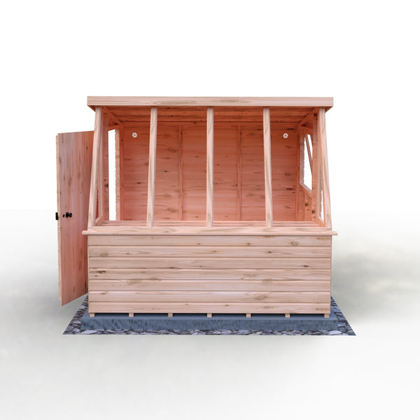 8x8 Iceni Potting Shed Style A single door 12mm Shiplap