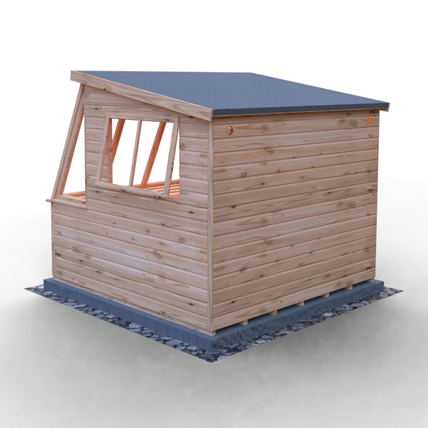 8x8 Iceni Potting Shed Style A single door 12mm Shiplap