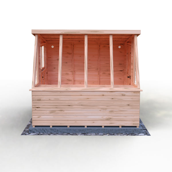 8x8 Iceni Potting Shed Style B Single Door 12mm Shiplap