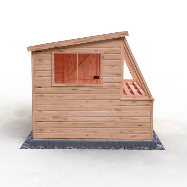 8x8 Iceni Potting Shed Style B Single Door 12mm Shiplap