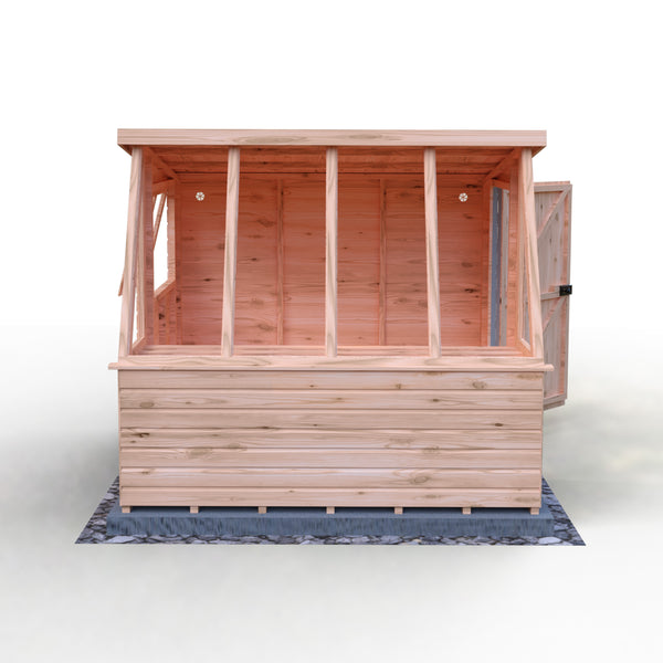 8x8 Iceni Potting Shed Style B Single Door 12mm Shiplap