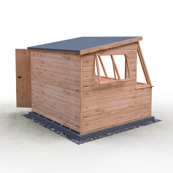 8x8 Iceni Potting Shed Style B Single Door 12mm Shiplap