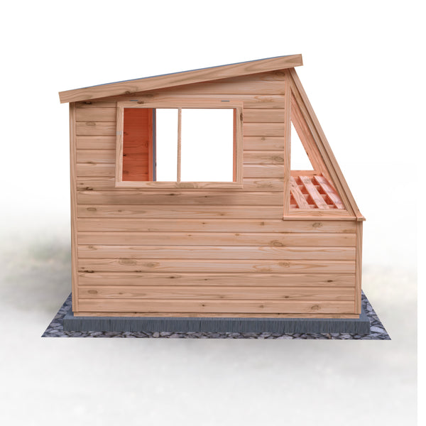 8x8 Iceni Potting Shed Style B Single Door 12mm Shiplap