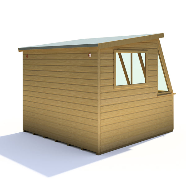 8x8 Iceni Potting Shed Style B Single Door 12mm Shiplap