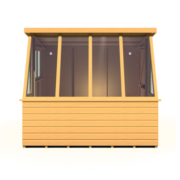 8x8 Iceni Potting Shed Style B Single Door 12mm Shiplap