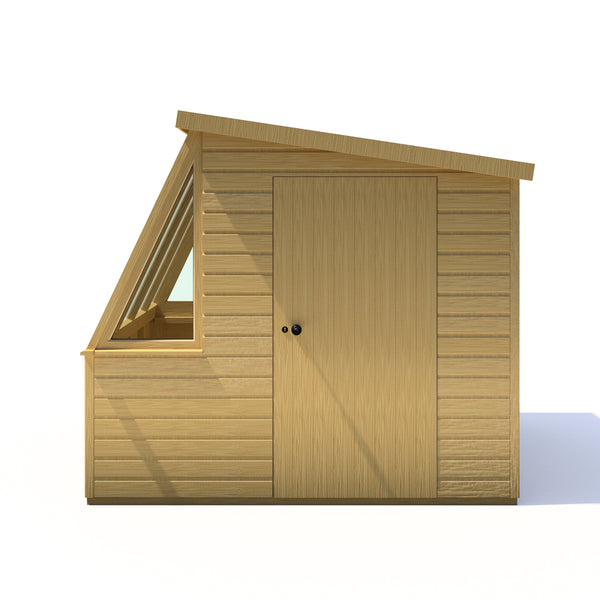 8x8 Iceni Potting Shed Style B Single Door 12mm Shiplap