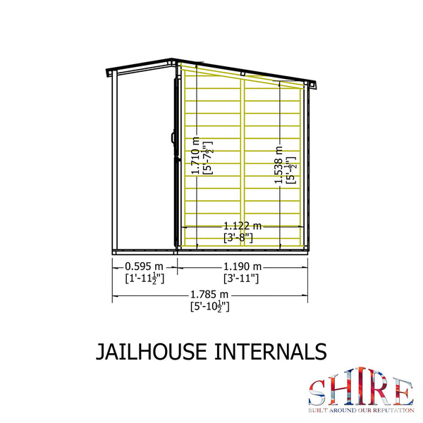 Jailhouse 6x4 Shiplap Children's Playhouse
