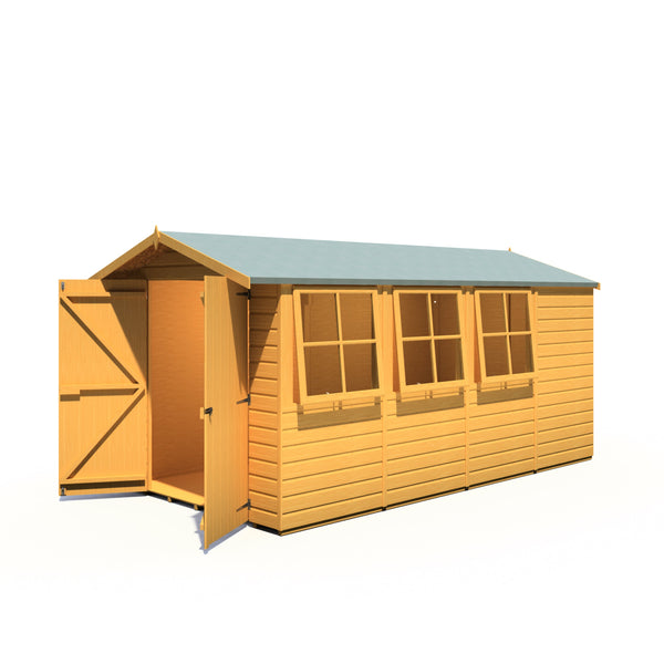 Shire Jersey 7x13 12mm interlock Clad wooden Shed - Best Shed