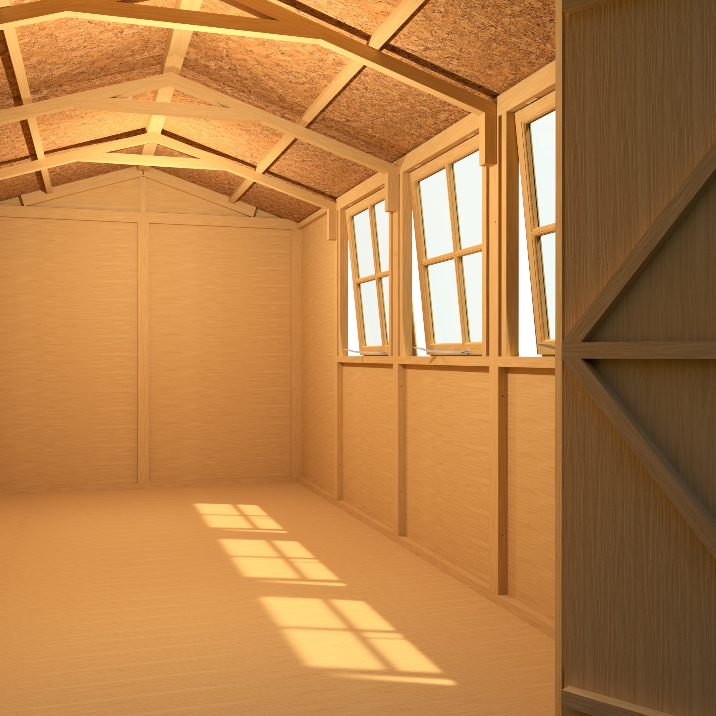 Shire Jersey 7x13 12mm interlock Clad wooden Shed - Best Shed