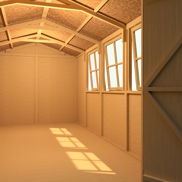 Shire Jersey 7x13 12mm interlock Clad wooden Shed - Best Shed