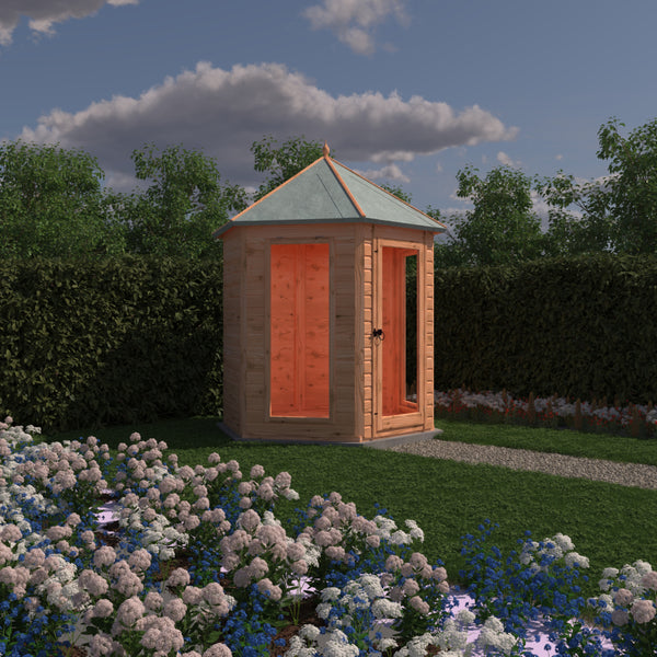 Shire Kendall Gazebo Hexagonal Summerhouse 6x6 12mm Cladding