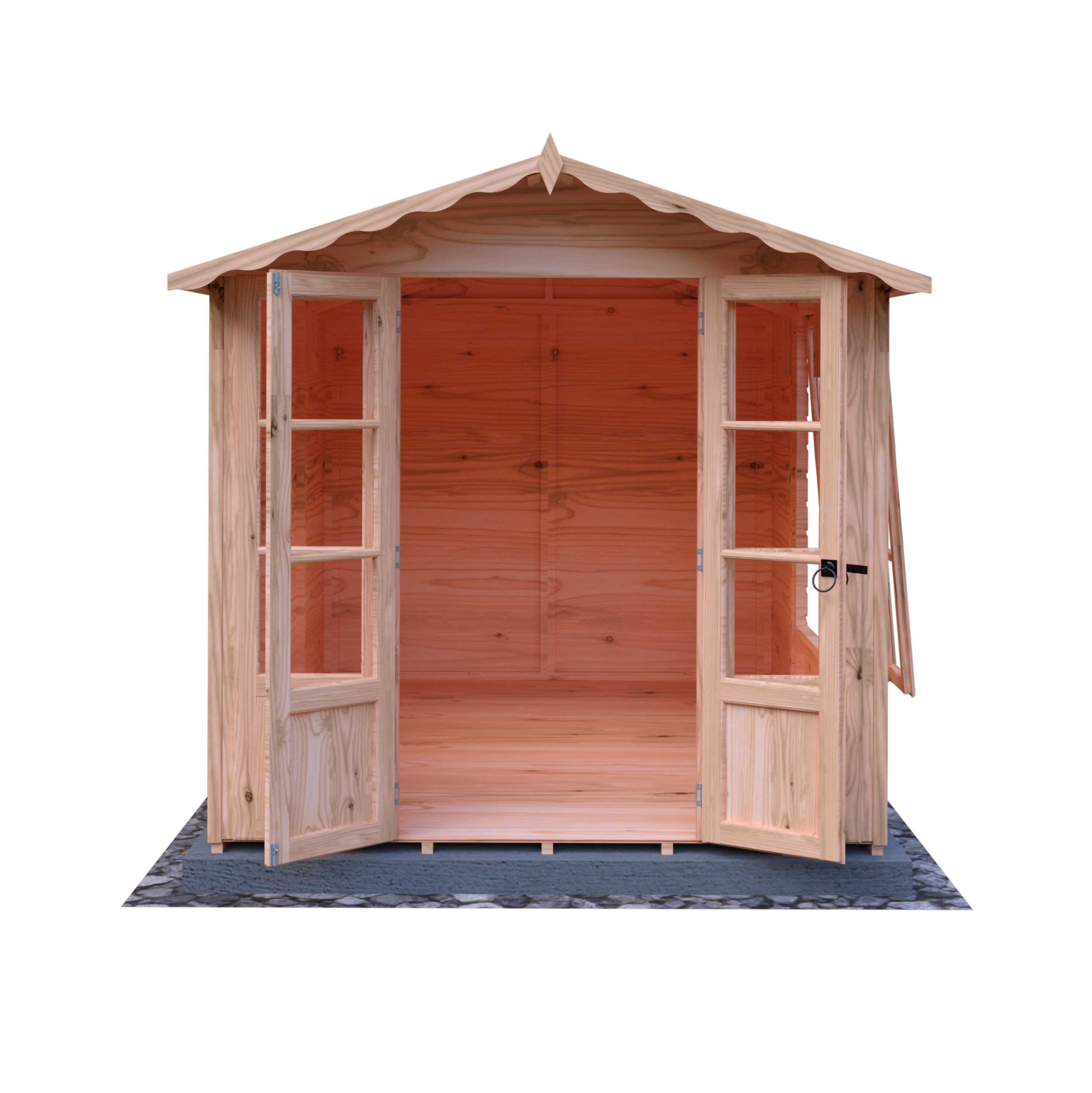 Shire Kensington 7x10 12mm interlock Clad wooden Summerhouse - Best Shed
