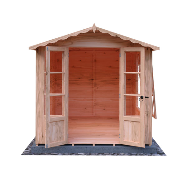 Shire Kensington 7x10 12mm interlock Clad wooden Summerhouse - Best Shed
