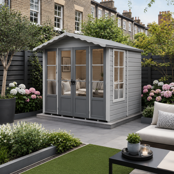 Shire 7x7 Kensington Summerhouse 12mm shiplap interlock cladding