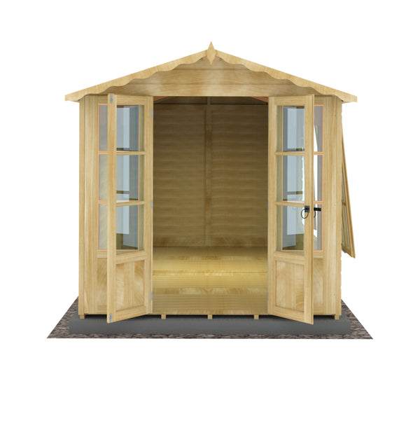 Shire Westminster 13x7 12mm interlock Clad wooden Summerhouse