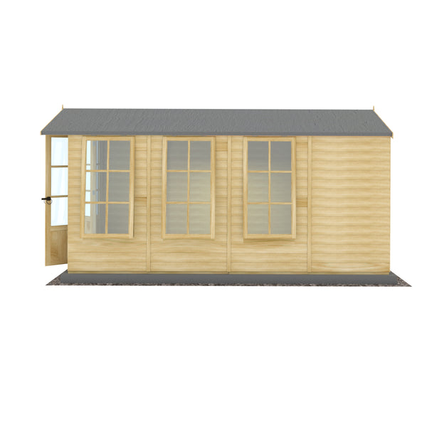 Shire Westminster 13x7 12mm interlock Clad wooden Summerhouse