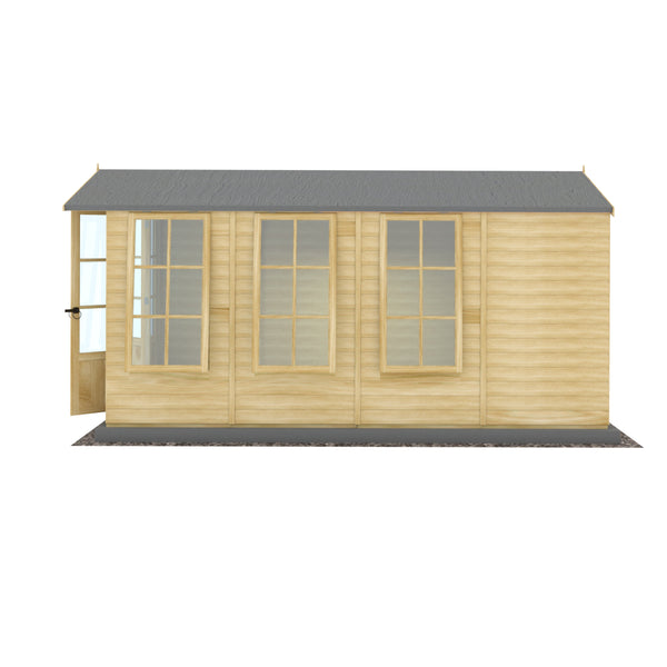 Shire Westminster 13x7 12mm interlock Clad wooden Summerhouse