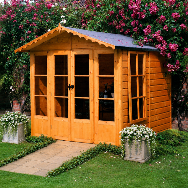 Shire 7x7 Kensington Summerhouse 12mm shiplap interlock cladding
