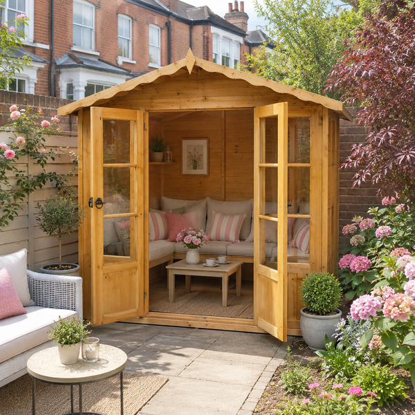 Shire 7x7 Kensington Summerhouse 12mm shiplap interlock cladding