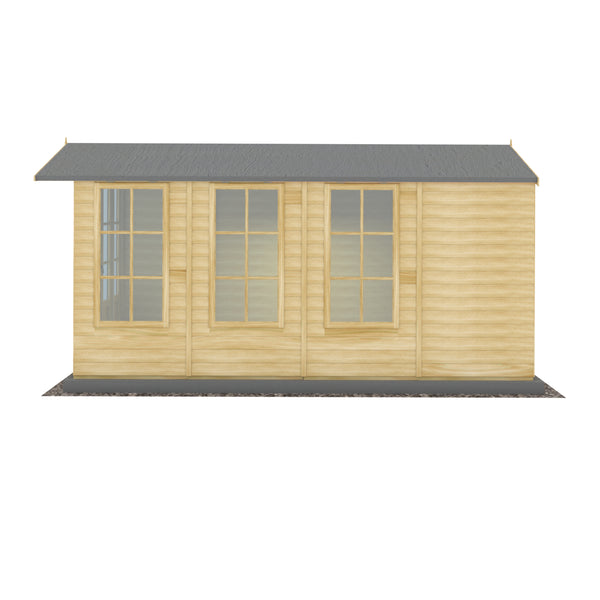 Shire Westminster 13x7 12mm interlock Clad wooden Summerhouse