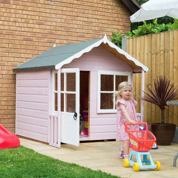 Shire 5x4 Kitty Childrens Playhouse with 12mm Shiplap cladding - Best Shed