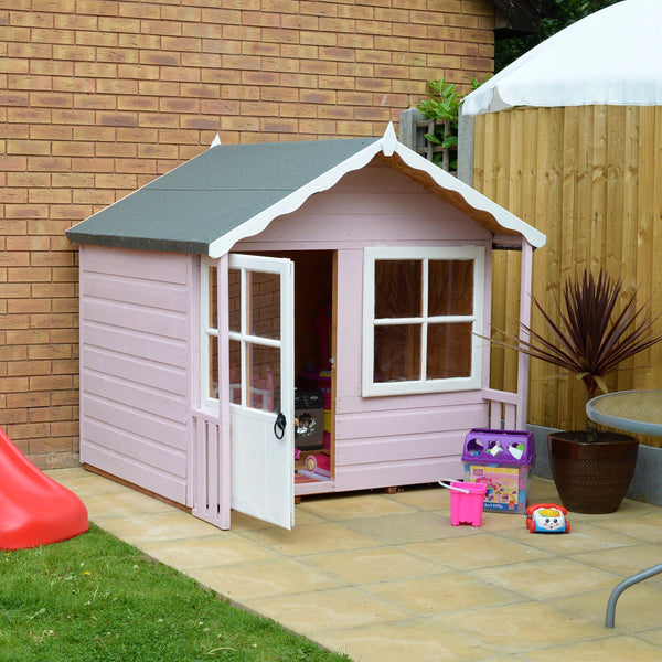 Shire 5x4 Kitty Childrens Playhouse with 12mm Shiplap cladding - Best Shed