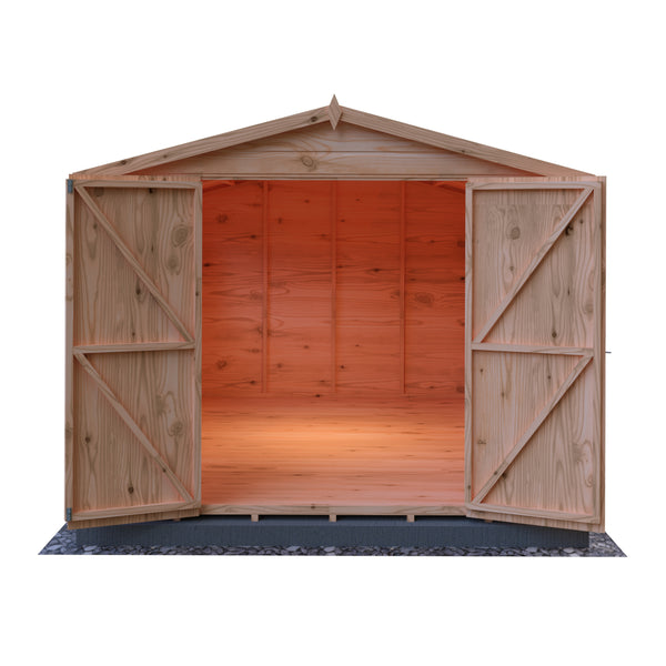 Lewis 12x8 Garden Shed Double Doors 12mm Shiplap T&G