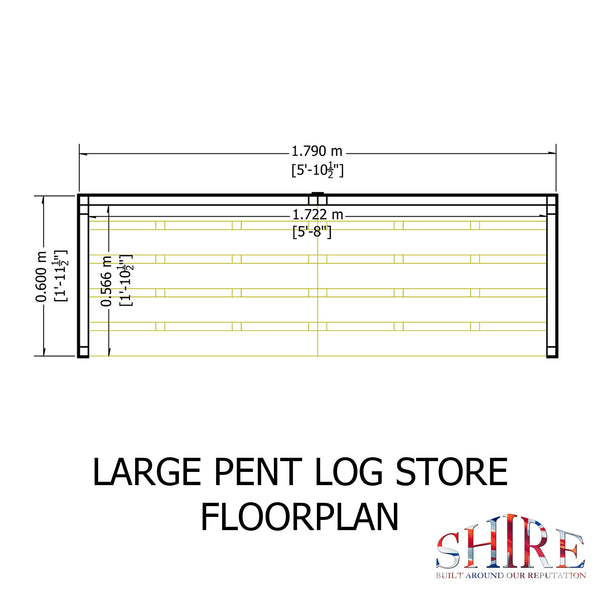 Shire 6x3 Log Store