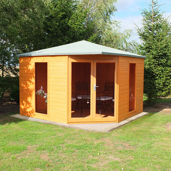 Larkspur 10x10 Corner Summerhouse 12mm Shiplap