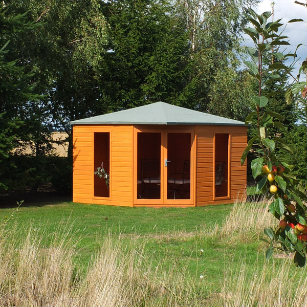 Larkspur 10x10 Corner Summerhouse 12mm Shiplap