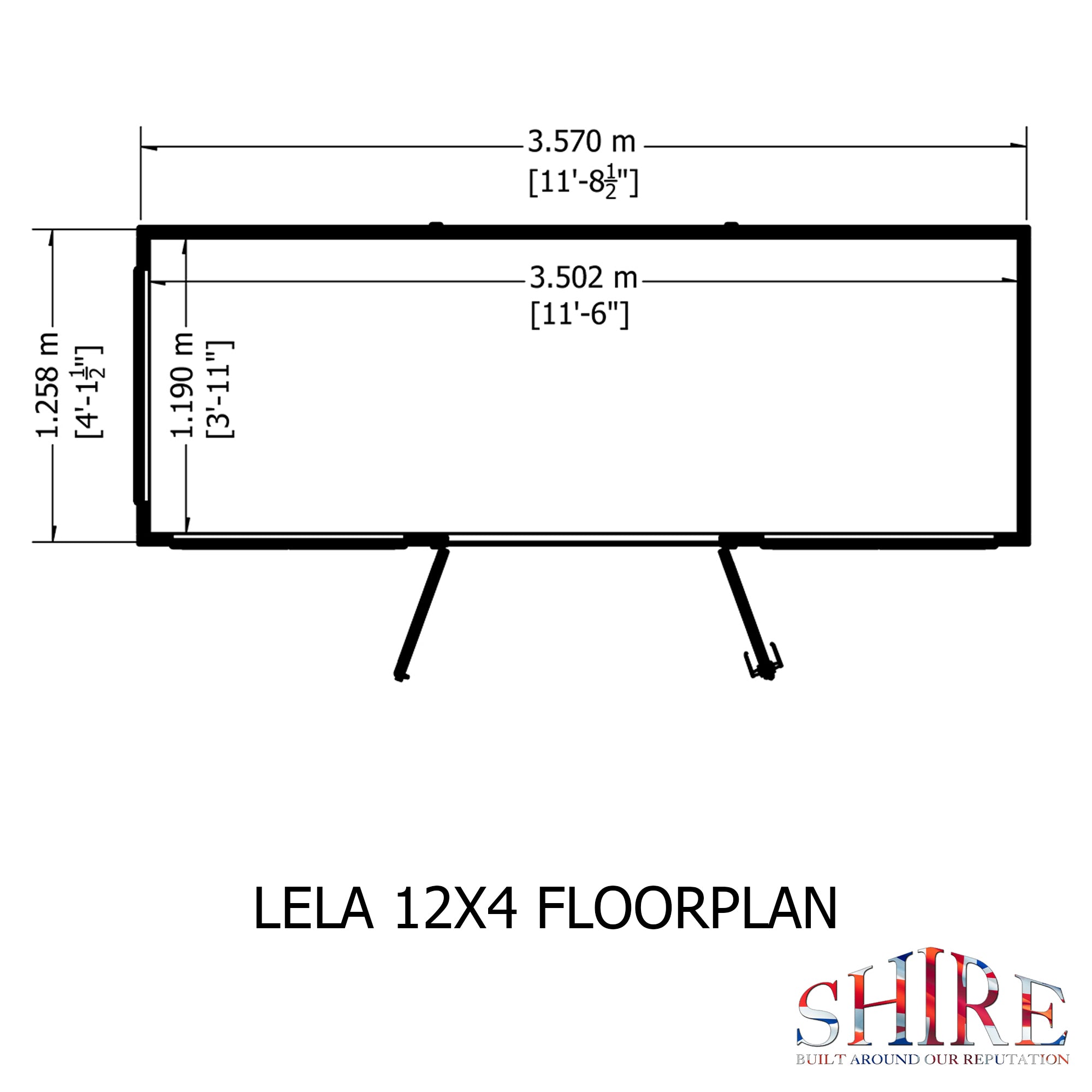 Shire Lela 12x4 Summerhouse - Best Shed