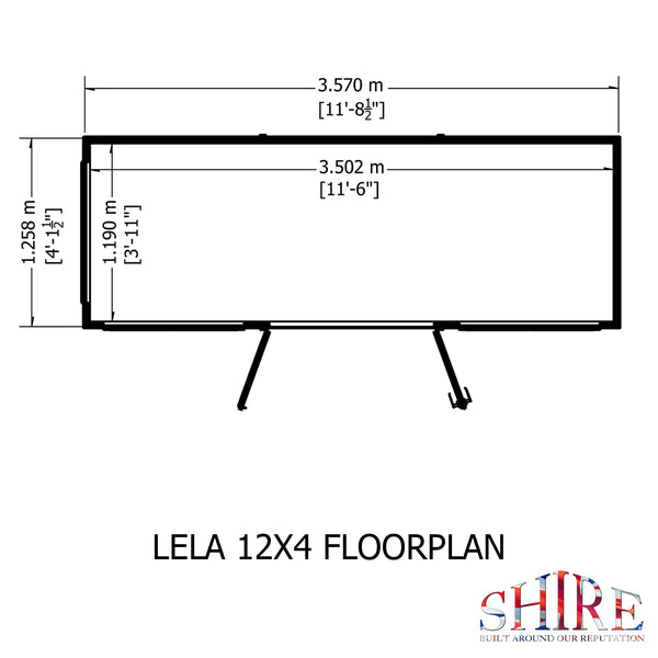 Shire Lela 12x4 Summerhouse - Best Shed