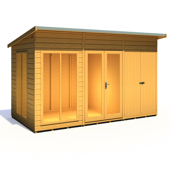 Shire Lela 12x6 Multiroom Summerhouse and Storage Shed - Best Shed