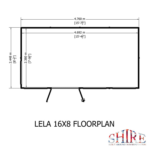 Shire Lela 16x8 Summerhouse - Best Shed