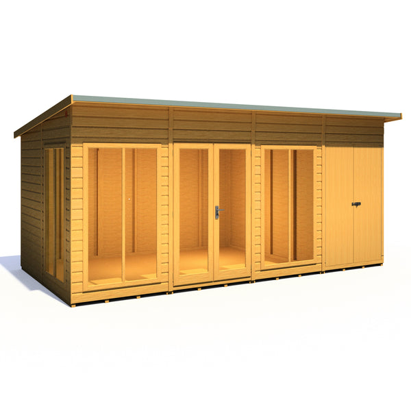 Shire Lela 16x8 Multiroom Summerhouse and Storage Shed - Best Shed