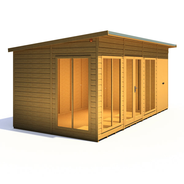 Shire Lela 16x8 Multiroom Summerhouse and Storage Shed - Best Shed