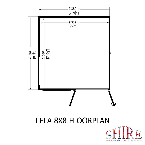 Shire Lela 8x8 Summerhouse - Best Shed