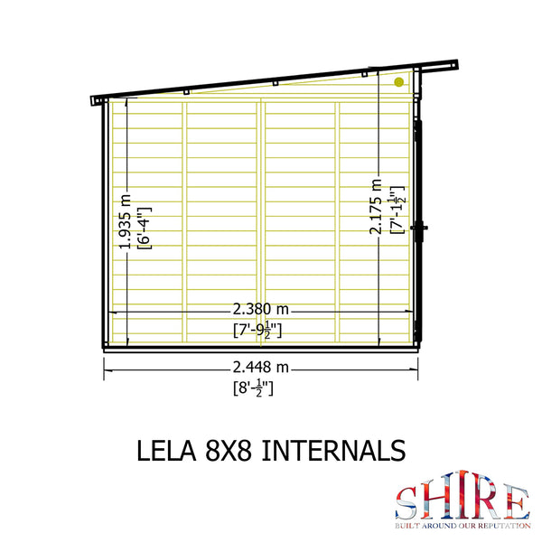 Shire Lela 8x8 Summerhouse - Best Shed