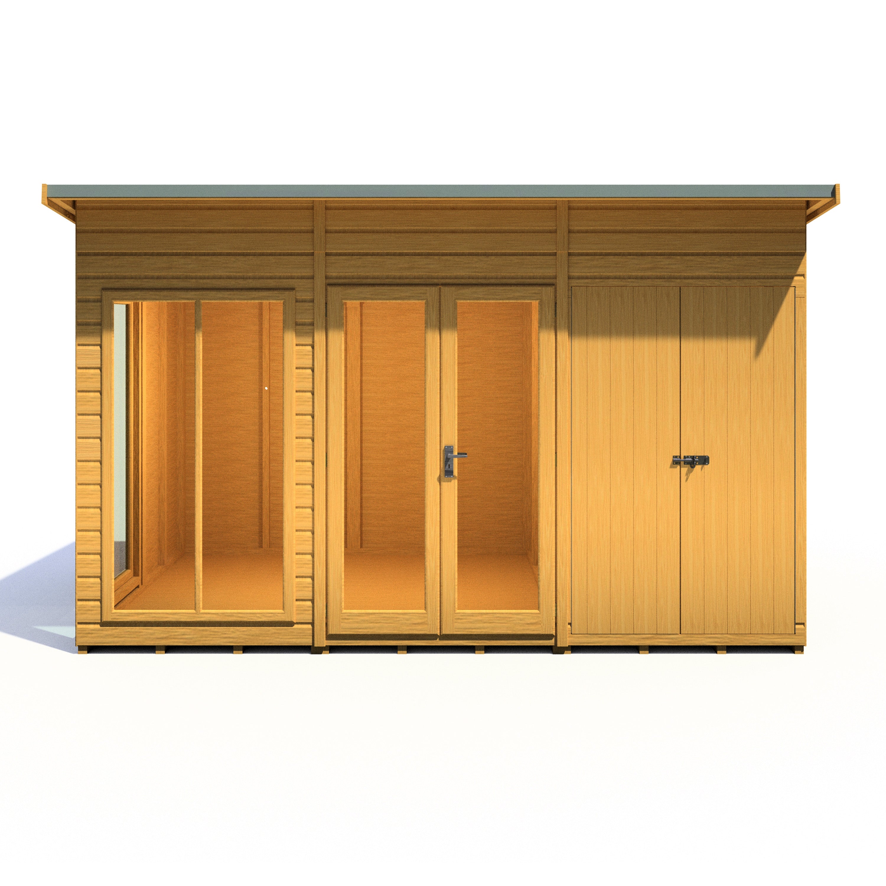 Shire Lela 12x8 Multiroom Summerhouse and Storage Shed - Best Shed