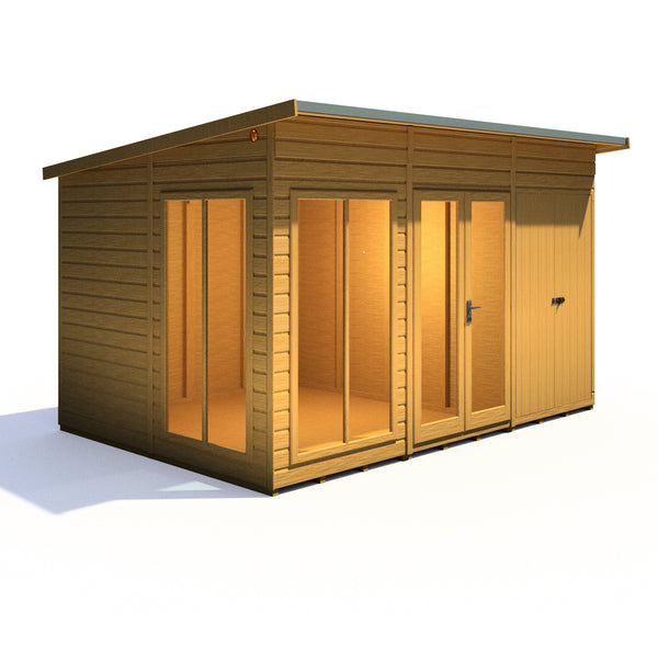 Shire Lela 12x8 Multiroom Summerhouse and Storage Shed - Best Shed