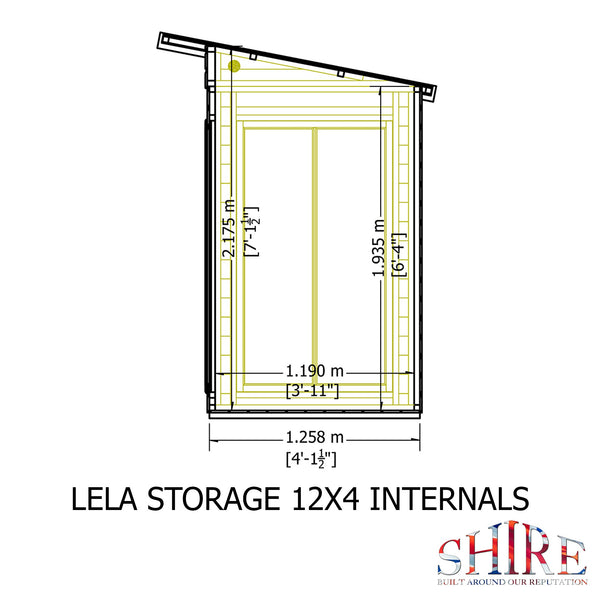 Shire Lela 12x4 Multiroom Summerhouse and Storage Shed - Best Shed