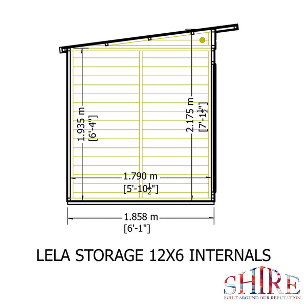 Shire Lela 12x6 Multiroom Summerhouse and Storage Shed - Best Shed