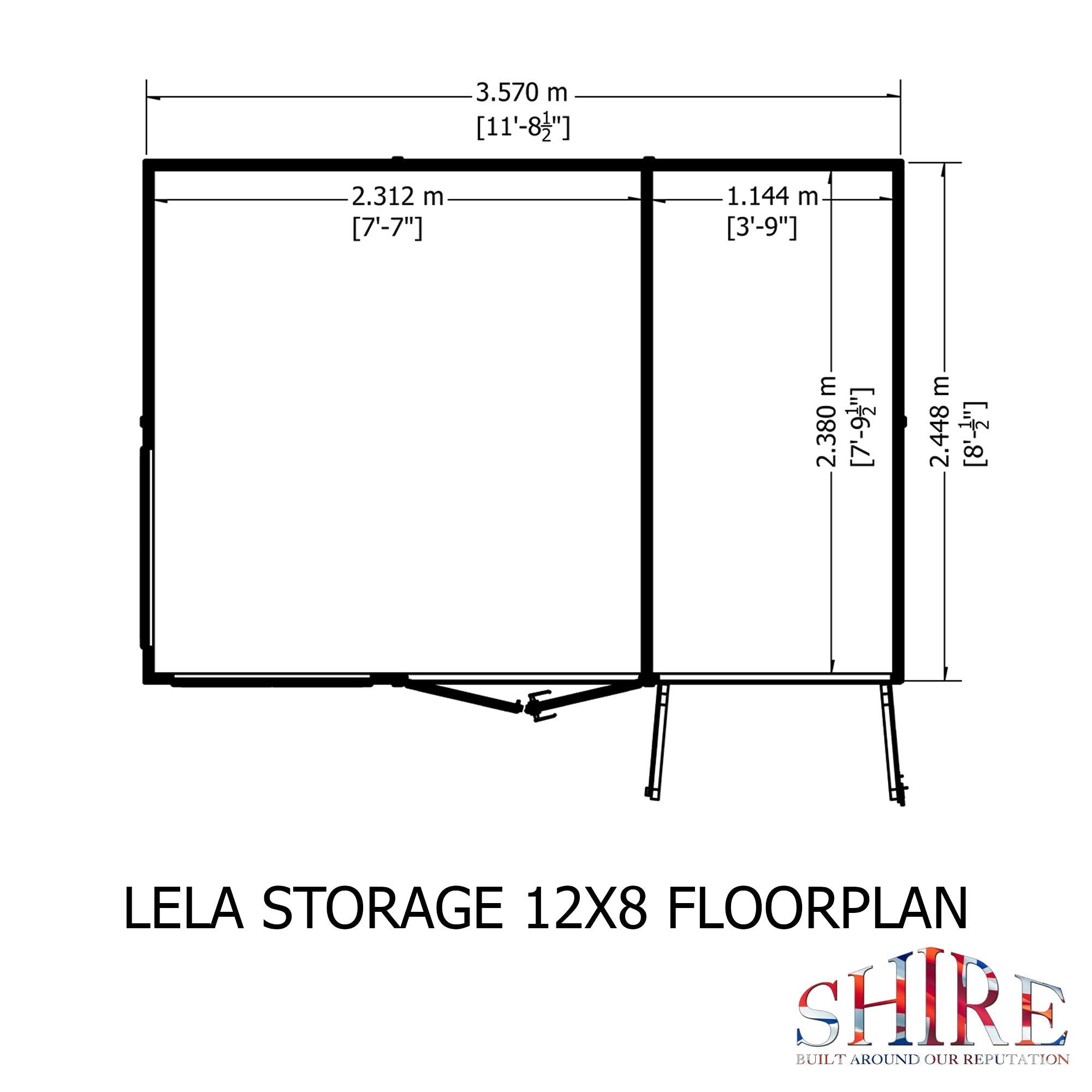 Shire Lela 12x8 Multiroom Summerhouse and Storage Shed - Best Shed