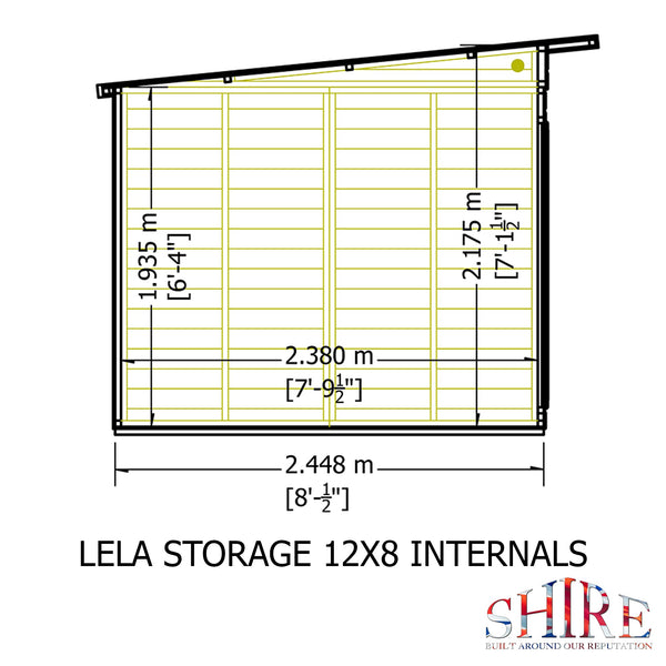Shire Lela 12x8 Multiroom Summerhouse and Storage Shed - Best Shed