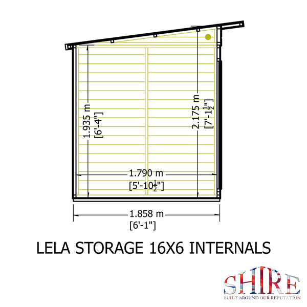 Shire Lela 16x6 Multiroom Summerhouse and Storage Shed - Best Shed