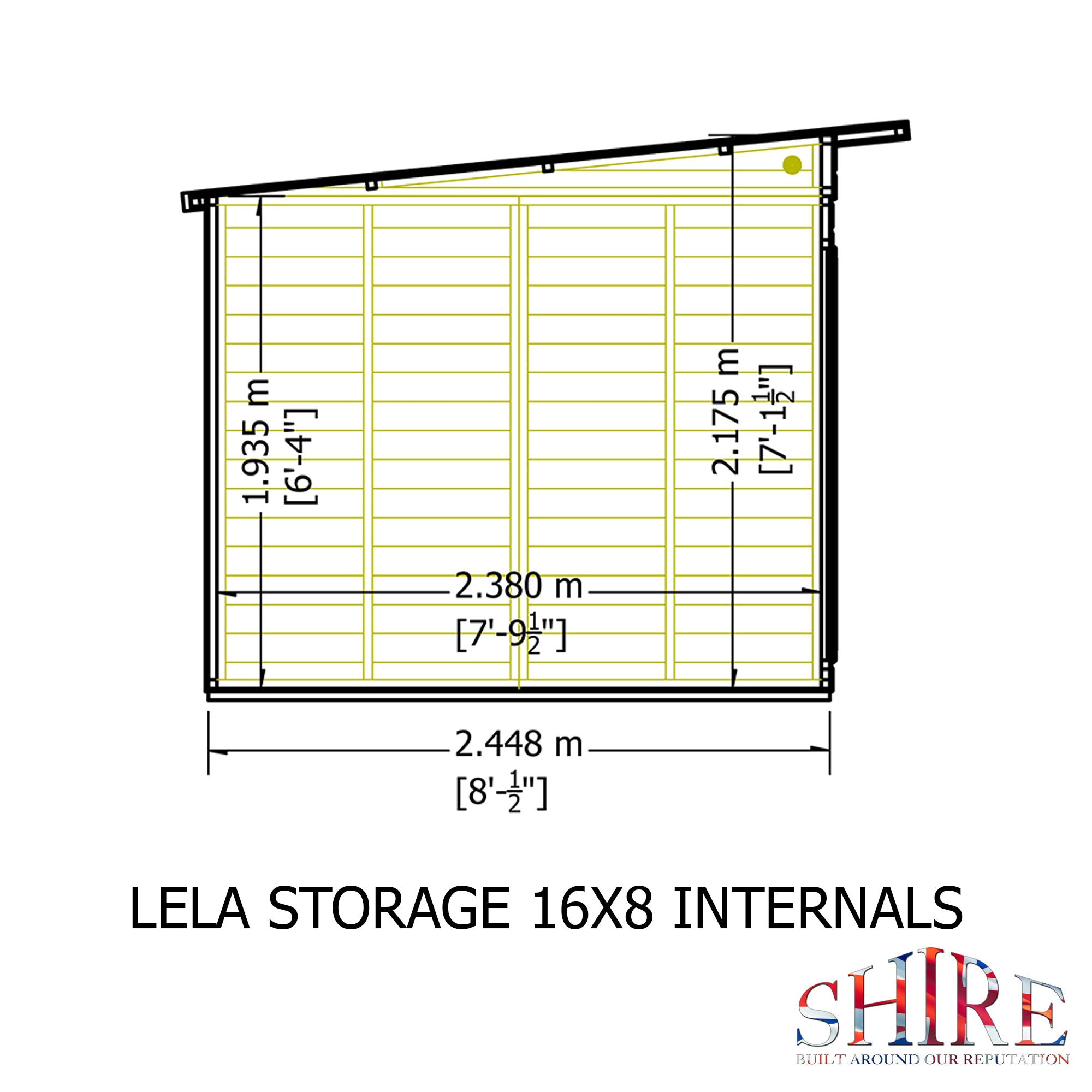 Shire Lela 16x8 Multiroom Summerhouse and Storage Shed - Best Shed